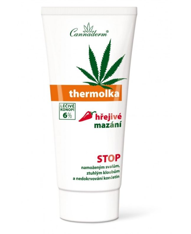 Thermolka Żel przeciwbólowy rozgrzewający Cannaderm - 200 ml